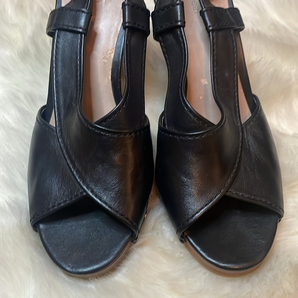 CALVIN KLEIN Valerie Black High Heel Shoes 9 Platform Spring Summer Woman’s - Picture 3 of 12